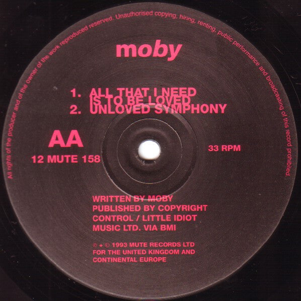 Moby - Move - The E.P. Vinyl Record