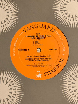 Joseph Haydn, Wiener Festspielorchester, Antonio Janigro - Symphony No. 22 In E Flat, "Der Philosoph" / Symphony No.26 In D Minor, "Lamentatione"/ Overture To "L'isola Disbitata"/ Overture To "Orlando Paladino" - 1965
