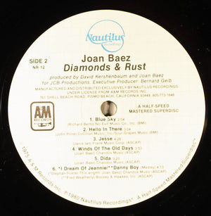 Joan Baez - Diamonds & Rust - 1980