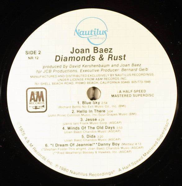 Joan Baez - Diamonds & Rust - 1980