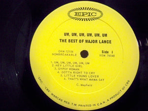 Major Lance - Um, Um, Um, Um, Um, Um - The Best Of Major Lance Vinyl Record