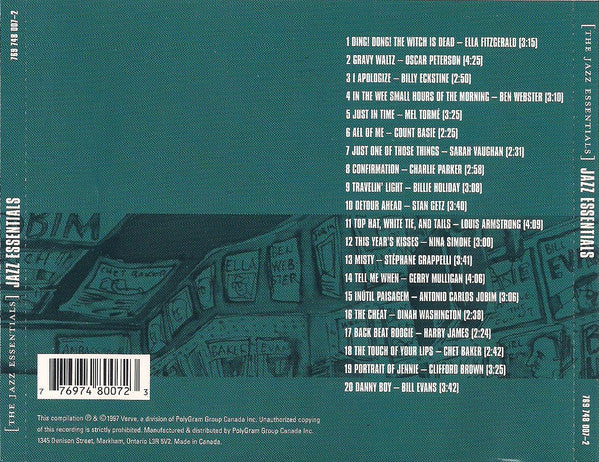 Various - The Essential Jazz Essentials (CD) - 1997