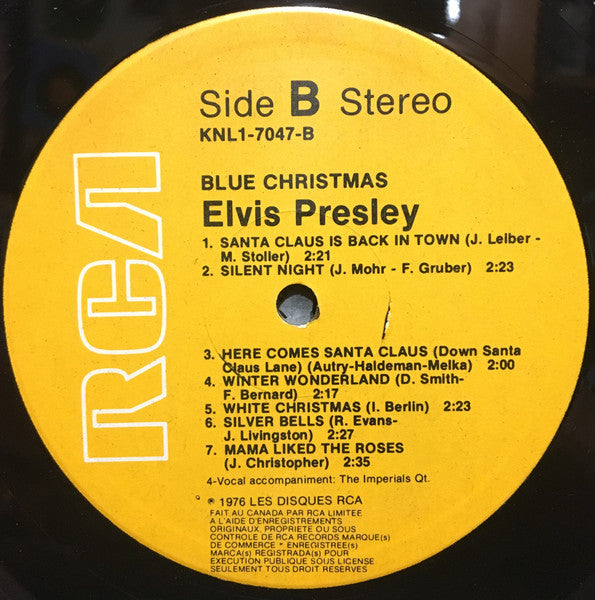 Elvis Presley - Blue Christmas - 1976