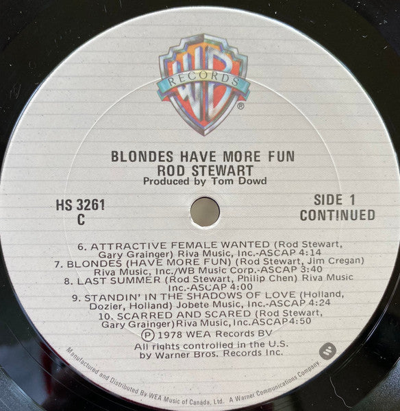 Rod Stewart - Blondes Have More Fun - 1978