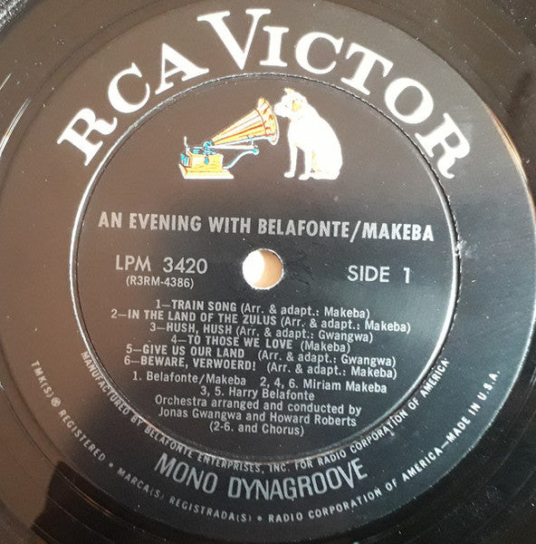 Belafonte/Makeba - An Evening With Belafonte/Makeba Vinyl Record