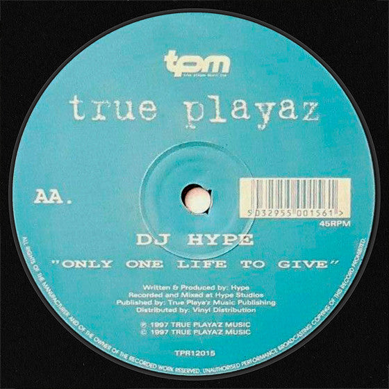 DJ Hype - Jack To A King / Only One Life To Give