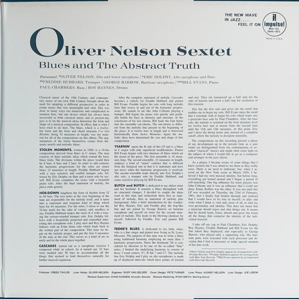 Oliver Nelson - The Blues And The Abstract Truth