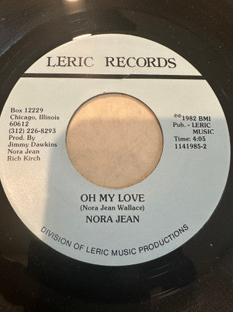 Nora Jean Bruso - Untrue Lover / Oh My Love - 1982