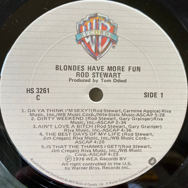Rod Stewart - Blondes Have More Fun - 1978