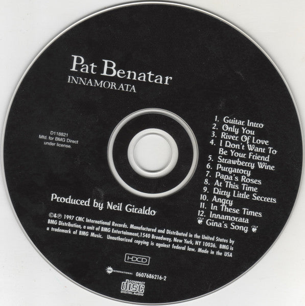 Pat Benatar - Innamorata (CD) - 1997