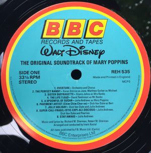 Various - Walt Disney's Mary Poppins:  Original Cast Soundtrack - 1984