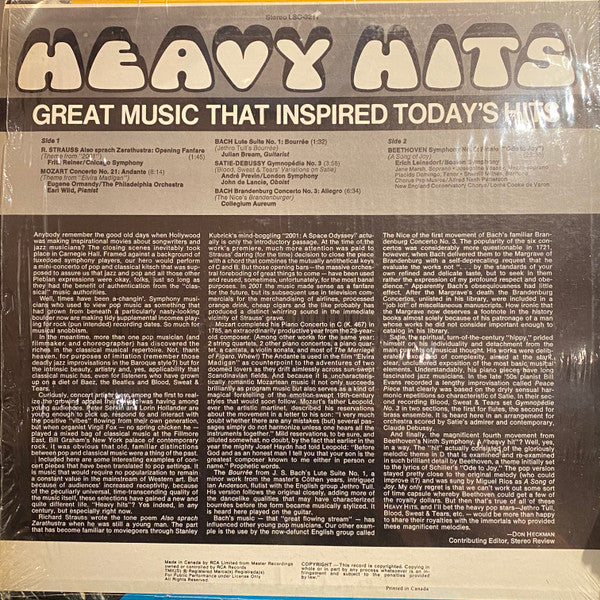Various - Heavy Hits: Great Music That Inspired Today's Hits - 1971