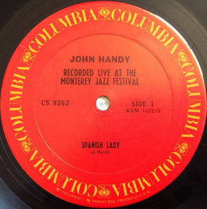 John Handy - Recorded Live At The Monterey Jazz Festival