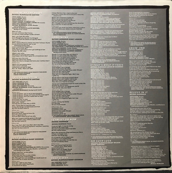 Michael McDonald - If That's What It Takes - 1982