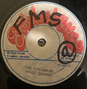 Johnny Osbourne - Warrior / Come Back Darling -