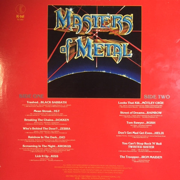 Various - Masters Of Metal Volume 1