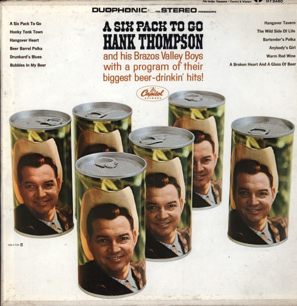 Hank Thompson And His Brazos Valley Boys - A Six Pack To Go Vinyl Record