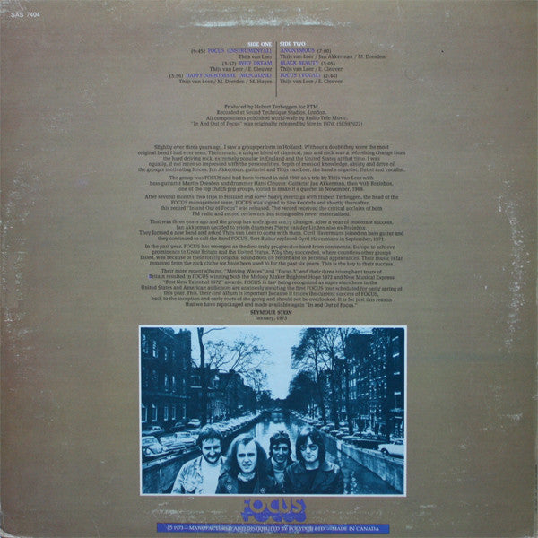 Focus - In And Out Of Focus - 1973