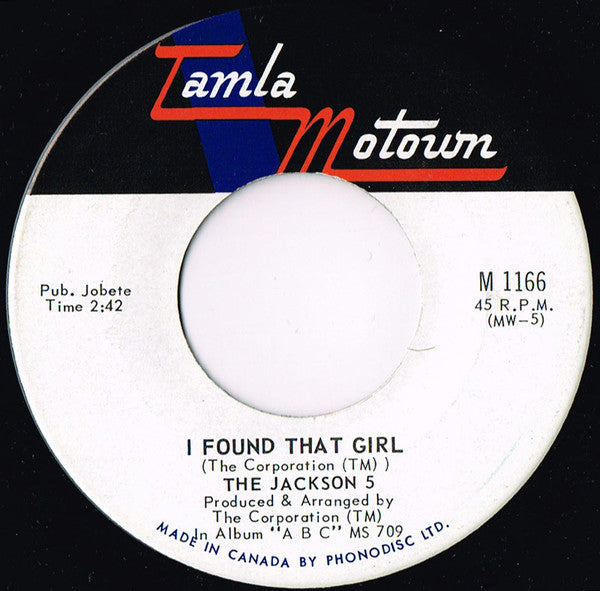 Jackson 5, The - The Love You Save / I Found That Girl - 1970