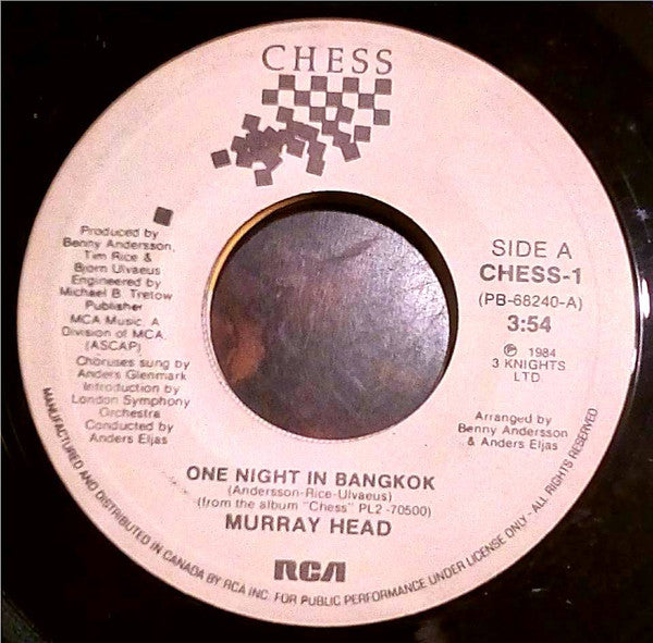 Murray Head - One Night In Bangkok - 1984