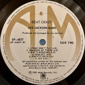 Joe Jackson Band - Beat Crazy - 1980