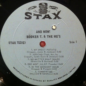 Booker T & The MG's - And Now! - 1966