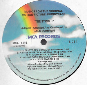 Lalo Schifrin - The Sting II (Music From The Original Motion Picture Soundtrack) - 1982