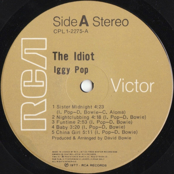 Iggy Pop - The Idiot - 1977
