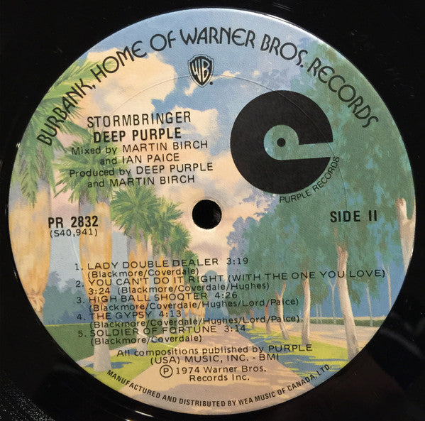 Deep Purple - Stormbringer Vinyl Record