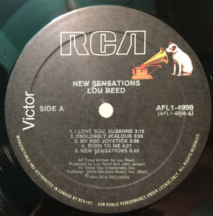 Lou Reed - New Sensations