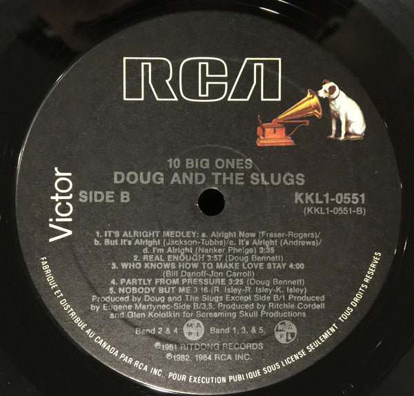 Doug And The Slugs - Ten Big Ones Vinyl Record