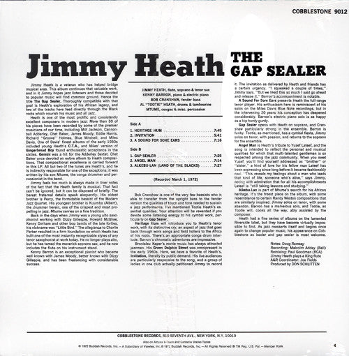 Jimmy Heath - The Gap Sealer -