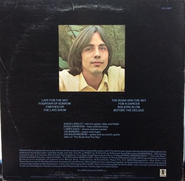 Jackson Browne - Late For The Sky -