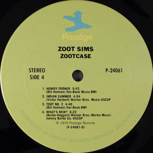 Zoot Sims - Zootcase Vinyl Record