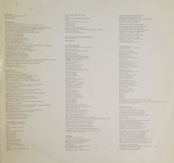 Stanley Clarke/George Duke - The Clarke / Duke Project - 1981