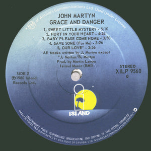 John Martyn - Grace & Danger Vinyl Record