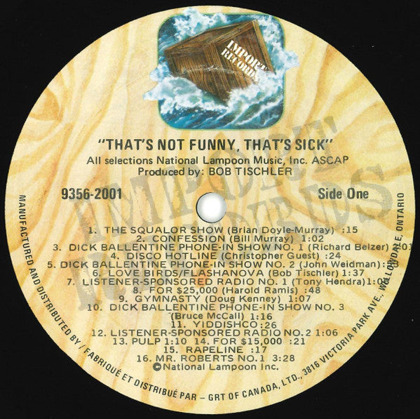 National Lampoon - That's Not Funny, That's Sick - 1977