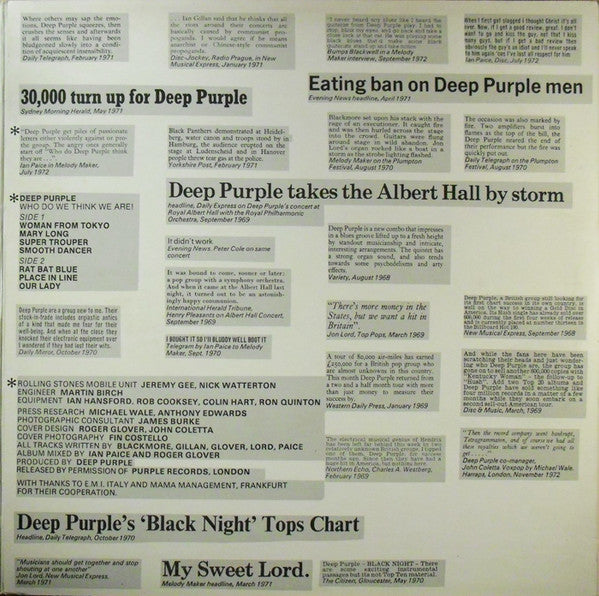 Deep Purple - Who Do We Think We Are - 1973
