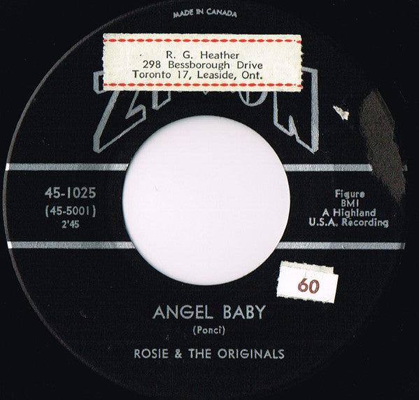 Rosie & The Originals - Angel Baby / Give Me Love