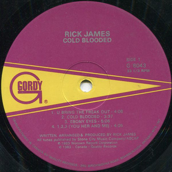Rick James - Cold Blooded - 1983