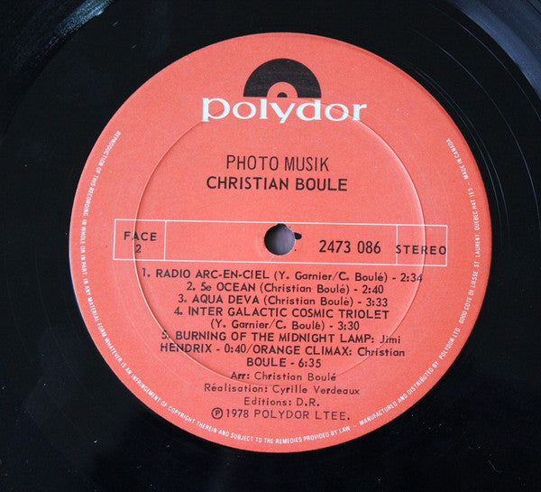 Christian Boulé - Photo Musik