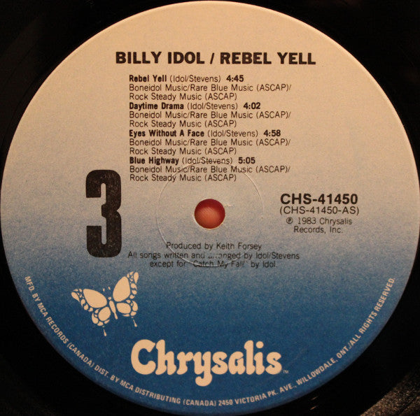 Billy Idol - Rebel Yell - 1983