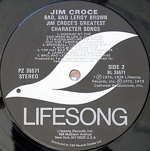 Jim Croce - Bad, Bad Leroy Brown - Jim Croce's Greatest Character Songs - 1978