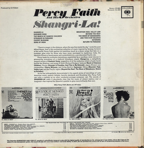 Percy Faith & His Orchestra - Shangri-La!