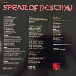 Spear Of Destiny - The Price You Pay - 1988