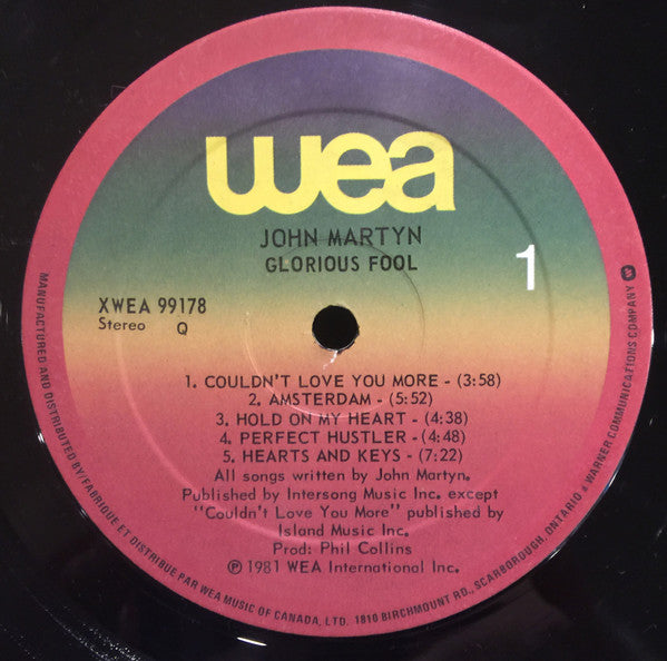 John Martyn - Glorious Fool - 1981