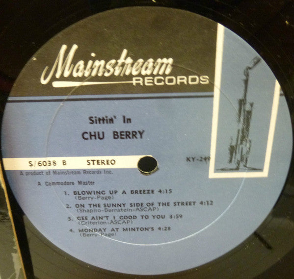 Chu Berry - Sittin' In Vinyl Record