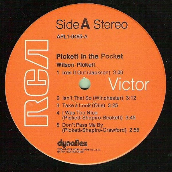 Wilson Pickett - Pickett In The Pocket - 1974