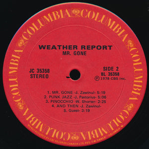 Weather Report - Mr. Gone - 1978
