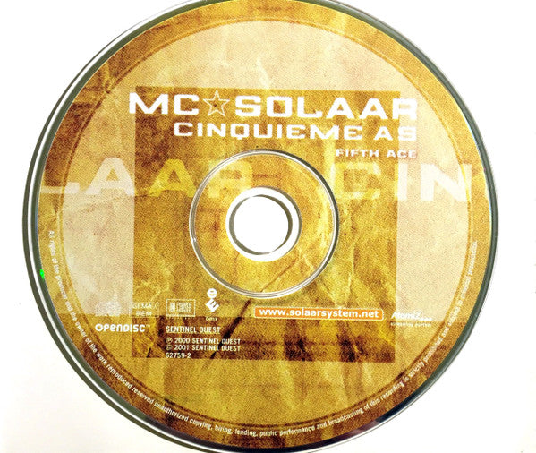 MC Solaar - Cinquieme As (Fifth Ace) (CD) - 2002